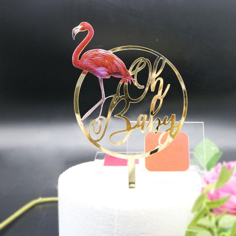 Flamingo Acrylic Cake Topper Gold "OH Baby" Letters Cupcake Topper For Wedding Kids Birthday Party Cake Decorations Baby Shower
Flamingo Acrylic Cake Topper Gold "OH Baby" Letters Cupcake Topper For Wedding Kids Birthday Party Cake Decorations Baby Shower
