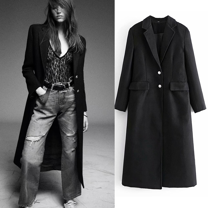 2021 New Vintage Winter Sleeve Wool Coat Women Turn Down Collar Long Thick Warm Jacket Pockets Casual Ladies Outerwear 3qxl, Black
2021 New Vintage Winter Sleeve Wool Coat Women Turn Down Collar Long Thick Warm Jacket Pockets Casual Ladies Outerwear 3qxl, Black