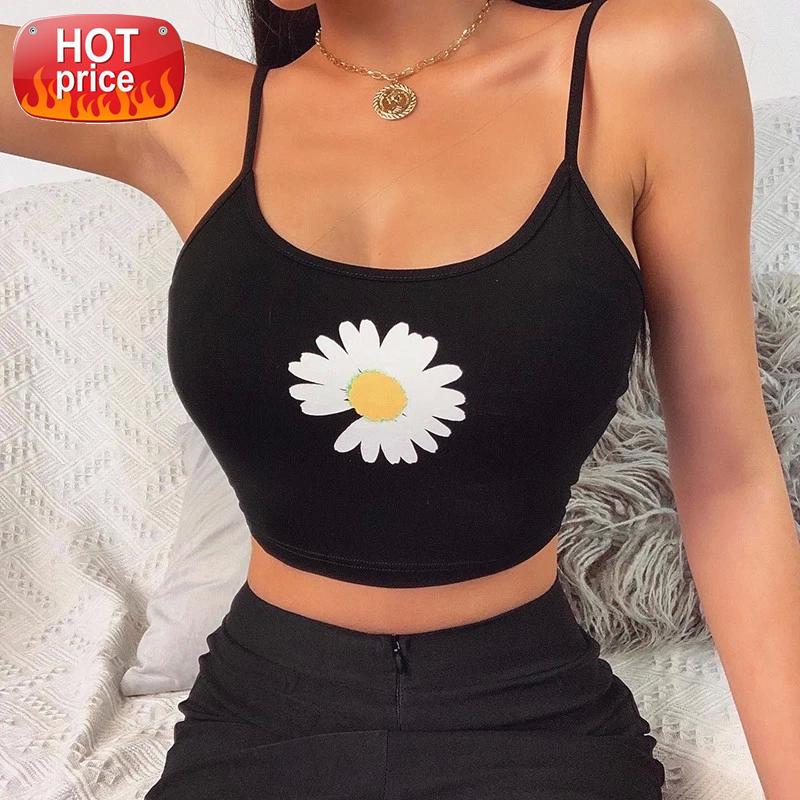 2020 New Fashion Women Sexy Floral Print Tank Crop Tops Vest Sexy Summer Casual Sleeveless Strap Streetwear Short Camisole Tank #Xb8y, White 
2020 New Fashion Women Sexy Floral Print Tank Crop Tops Vest Sexy Summer Casual Sleeveless Strap Streetwear Short Camisole Tank #Xb8y, White
