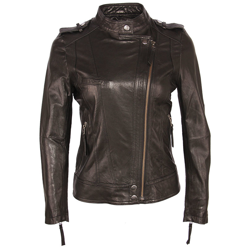 Women Leather Jacket 100% TANNED Sheepskin 3 Colors Slim Fit Woman Genuine Leather Jackets Female Skin Coat Autumn Spring M262 201226