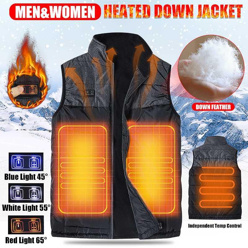 Dual Control Electric Vest Heated Outdoor Jacket USB Warm Up Heating Pad Winter Body Warmer, As pic
Dual Control Electric Vest Heated Outdoor Jacket USB Warm Up Heating Pad Winter Body Warmer, As pic