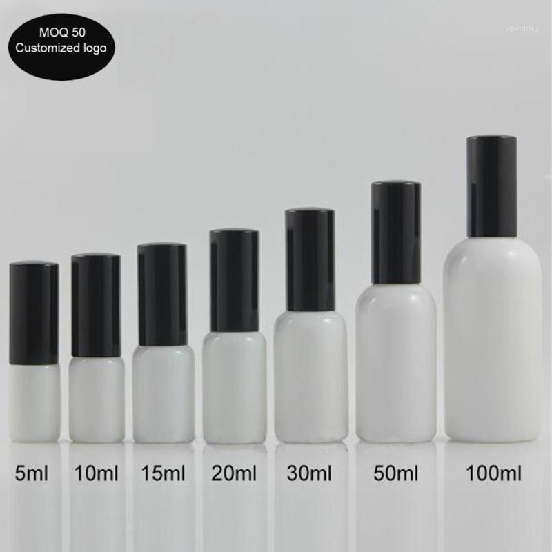 50pcs/lot 5ml 10ml 15ml 20ml 30ml 50ml 100ml white jade glass bottle cosmetic lotion bottles with black cap1
50pcs/lot 5ml 10ml 15ml 20ml 30ml 50ml 100ml white jade glass bottle cosmetic lotion bottles with black cap1