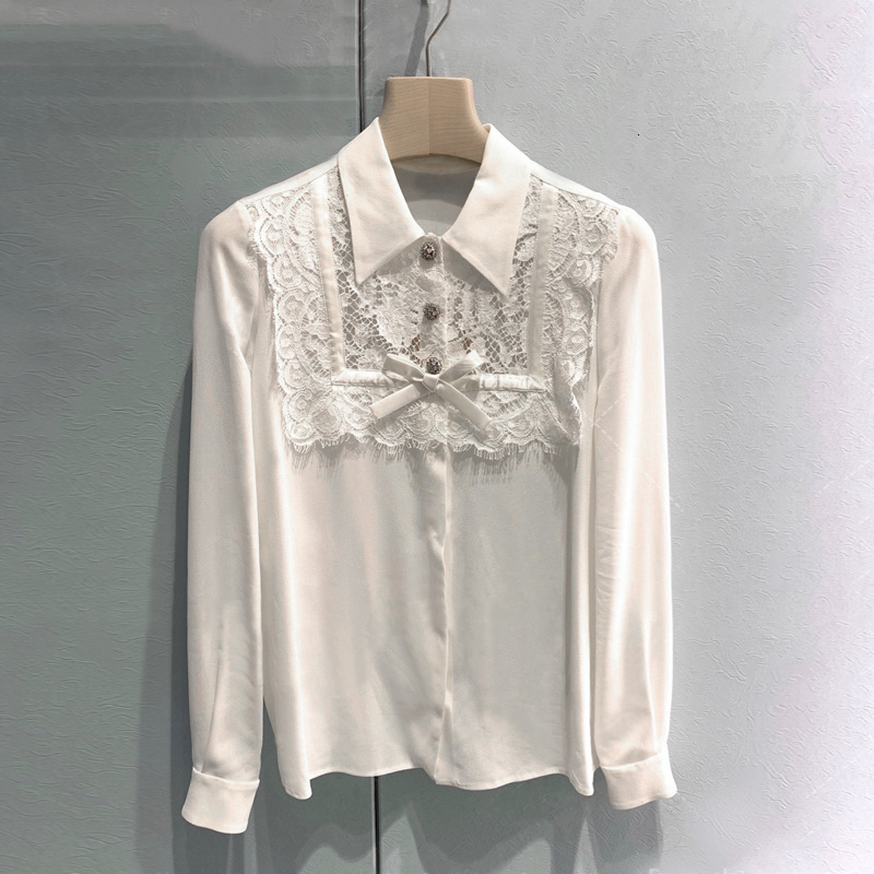 New 2021 Spring Blouse for Sexy Women Lace Shreds Perspective Sweet Arch Topos Chiffon Office Lady Long Sleeves Shirts Io3f, White
New 2021 Spring Blouse for Sexy Women Lace Shreds Perspective Sweet Arch Topos Chiffon Office Lady Long Sleeves Shirts Io3f, White