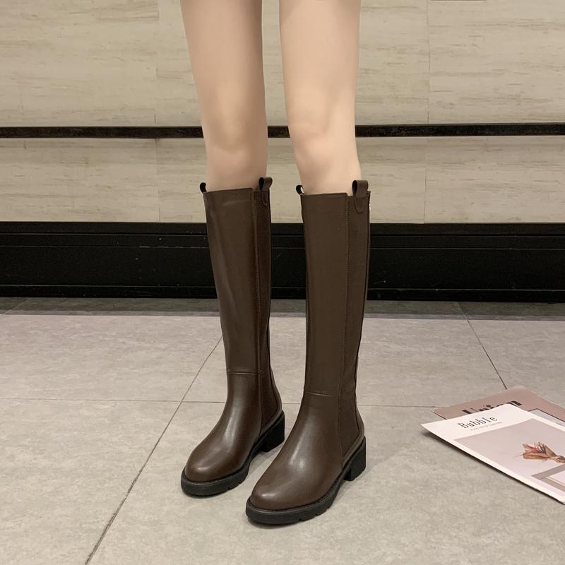 knee high boots heels women shoes Knight boots winter chunky heel long black brown women botines mujer 2020
knee high boots heels women shoes Knight boots winter chunky heel long black brown women botines mujer 2020