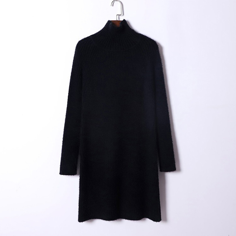 2021 New Long Sleeve Sweater Thick Warm Autumn Winter Dress Chic Women Turtleneck Short Mini Knitted Pullover Dresses 559d, Black
2021 New Long Sleeve Sweater Thick Warm Autumn Winter Dress Chic Women Turtleneck Short Mini Knitted Pullover Dresses 559d, Black
