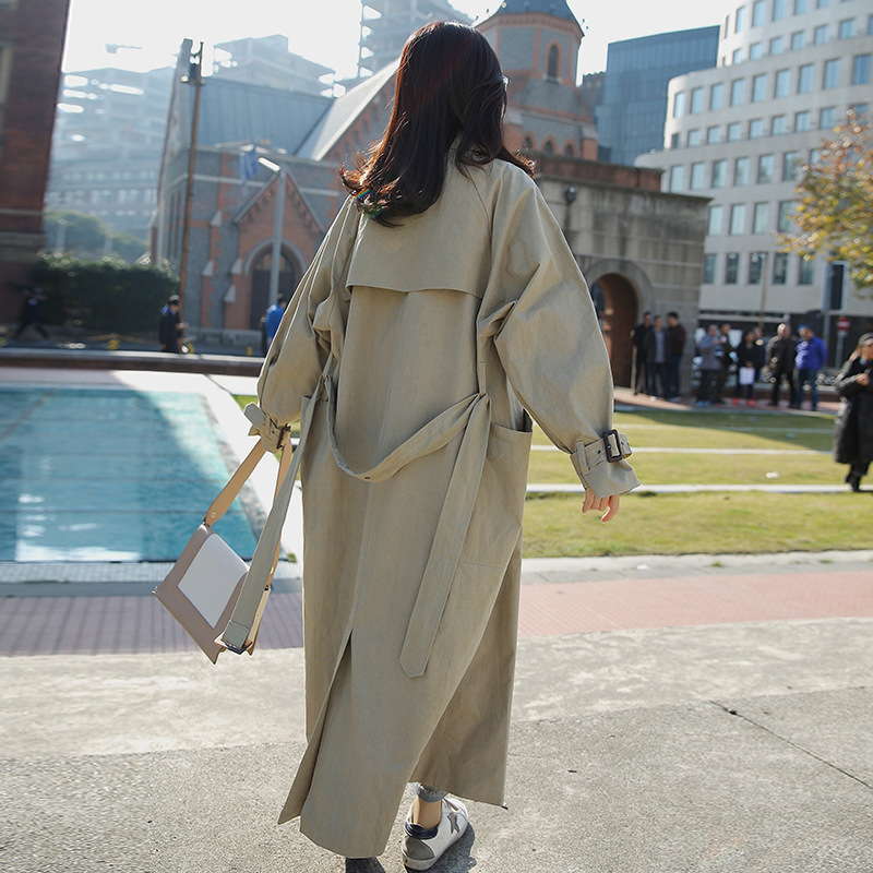 New Arrival Women Fashion Holiday Comfortable Loose Trench Coat Professional Ol Temperament Solid Girls Warm Outdoor Long Trench T200319