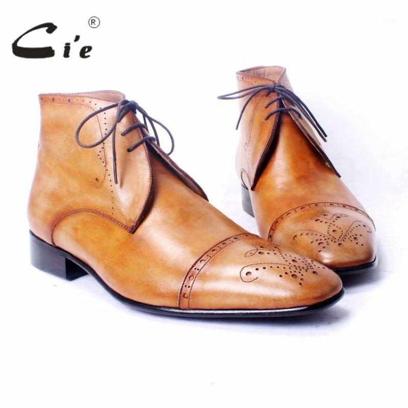 Cie Handmade Leather Boot Patina Brown Lacing Brogues Gull Grain Calf Men's Shoes Gentleman Dress A771 Boots
Cie Handmade Leather Boot Patina Brown Lacing Brogues Gull Grain Calf Men's Shoes Gentleman Dress A771 Boots