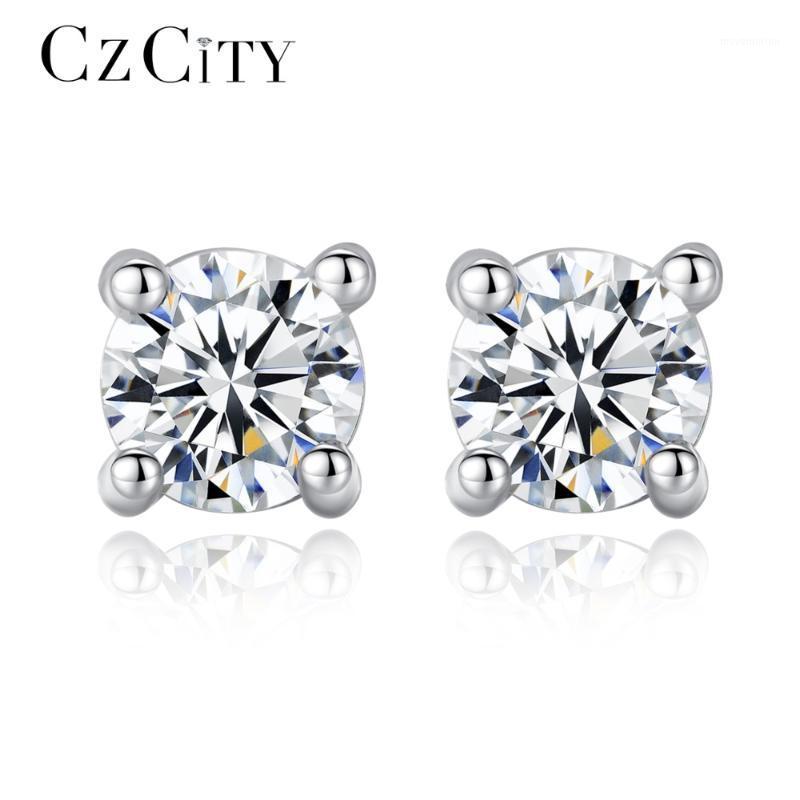 CZCITY 925 Sterling Silver Zircon Earrings for Women Classic Romance Daily Wear Office Lady Delicate Stud Earring Female Jewelry1
CZCITY 925 Sterling Silver Zircon Earrings for Women Classic Romance Daily Wear Office Lady Delicate Stud Earring Female Jewelry1