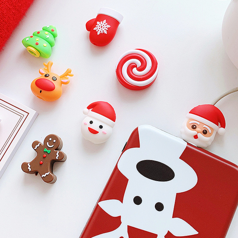 20pcs Cute Cartoon Christmas Series Cable Bite Phone Charger Cable Protector Cord Data Line Cover Decorate Smartphone Wire Accessories
20pcs Cute Cartoon Christmas Series Cable Bite Phone Charger Cable Protector Cord Data Line Cover Decorate Smartphone Wire Accessories