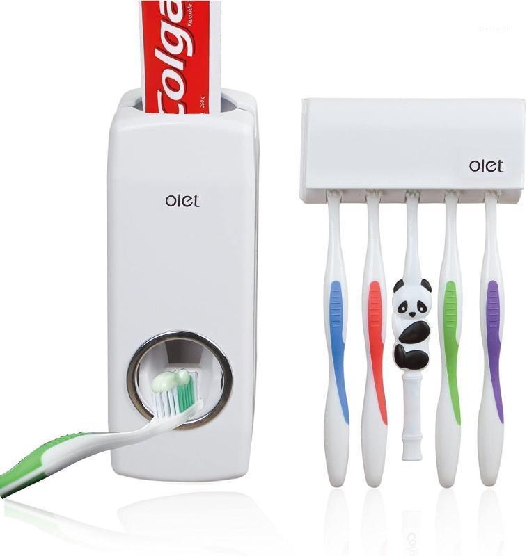 Automatic Toothpaste Dispenser Dustproof Toothbrush Holder Wall Mount Toothpaste Squeezer Storage Rack Bathroom Accessories Set1
Automatic Toothpaste Dispenser Dustproof Toothbrush Holder Wall Mount Toothpaste Squeezer Storage Rack Bathroom Accessories Set1