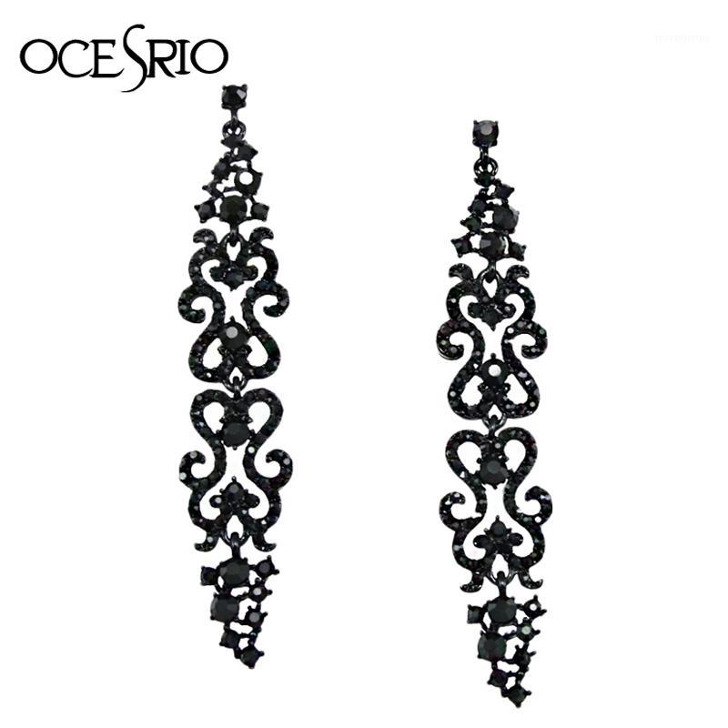 OCESRIO Pave Black Long Earrings for Woman Rhinestone Crystal Vintage Punk Gothic Earrings Women Black Jewelry oorbellen ers-g921
OCESRIO Pave Black Long Earrings for Woman Rhinestone Crystal Vintage Punk Gothic Earrings Women Black Jewelry oorbellen ers-g921