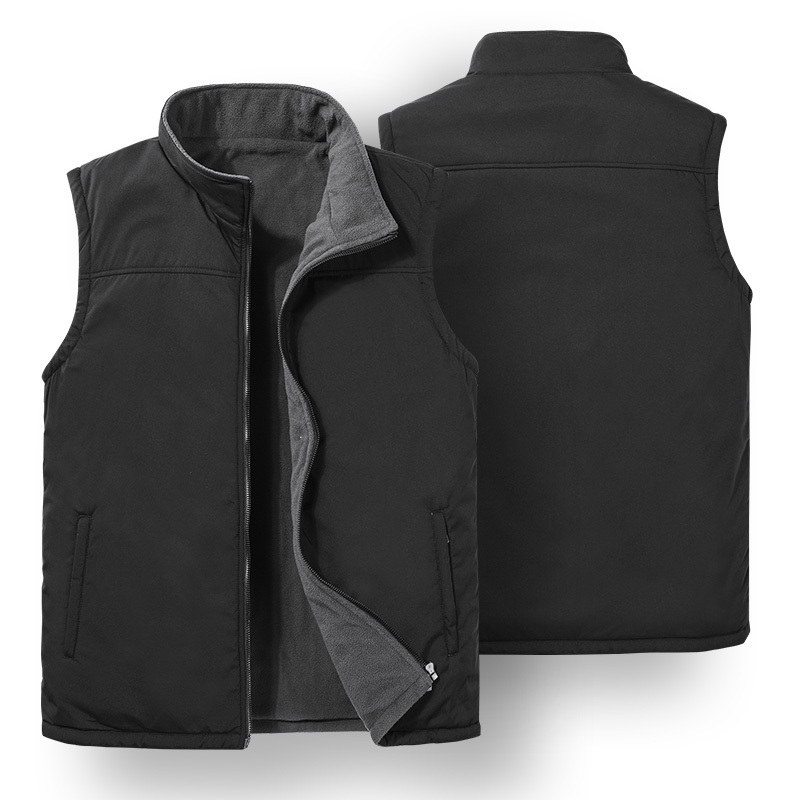 Vest Sleeveless Jacket Mens Autumn Spring Vest Men Soft Warm Waistcoat Fleece Jackets Male Big Size 5XL Outdoor Casual 201120