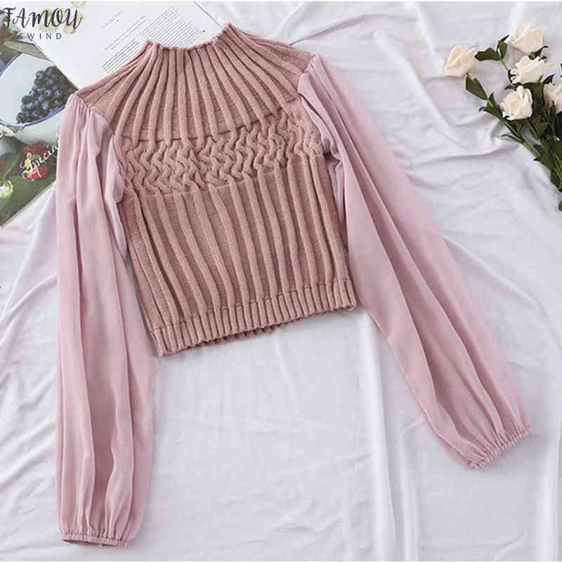 fashion long sleeve chiffon womens applique blouses feminina casual knitted patchwork blouse crop blusas mujer de moda, White
fashion long sleeve chiffon womens applique blouses feminina casual knitted patchwork blouse crop blusas mujer de moda, White