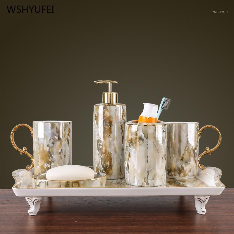 Creative luxury marble wash toiletries bathroom wash set ceramic bathroom supplies soap bottle soap dish toothbrush holder cup1
Creative luxury marble wash toiletries bathroom wash set ceramic bathroom supplies soap bottle soap dish toothbrush holder cup1
