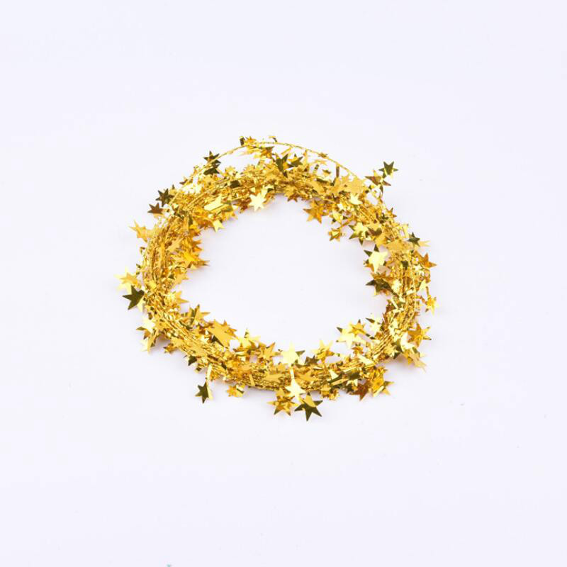 75 Meters Christmas Star Tinsel Garland Wire Home Decor Tree Decoration Wedding DIY Crafts Party Supplies7689613