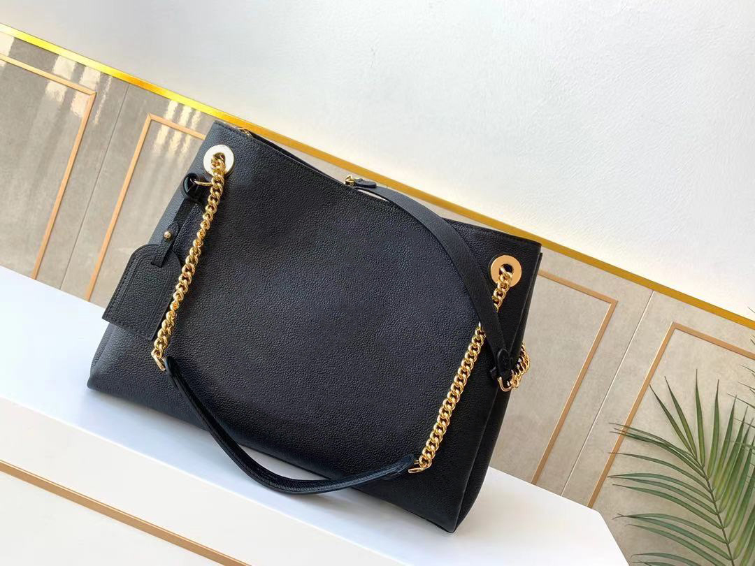 M43759 SURENE MM chain tote handbag woman pattern embossed supple leather shopping bag shoulder bags ladies crossbody Messenger purse wallet, Black
M43759 SURENE MM chain tote handbag woman pattern embossed supple leather shopping bag shoulder bags ladies crossbody Messenger purse wallet, Black