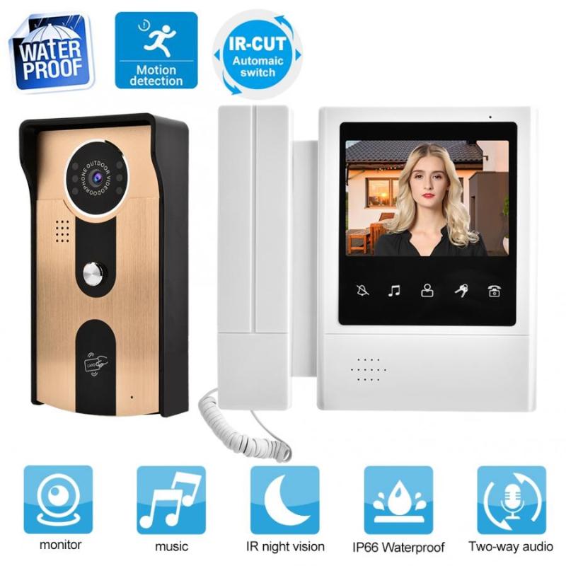 door bell camera 4.3 Inch Color LCD Touch Button Video Door Phone Doorbell Intercom Entry System
door bell camera 4.3 Inch Color LCD Touch Button Video Door Phone Doorbell Intercom Entry System