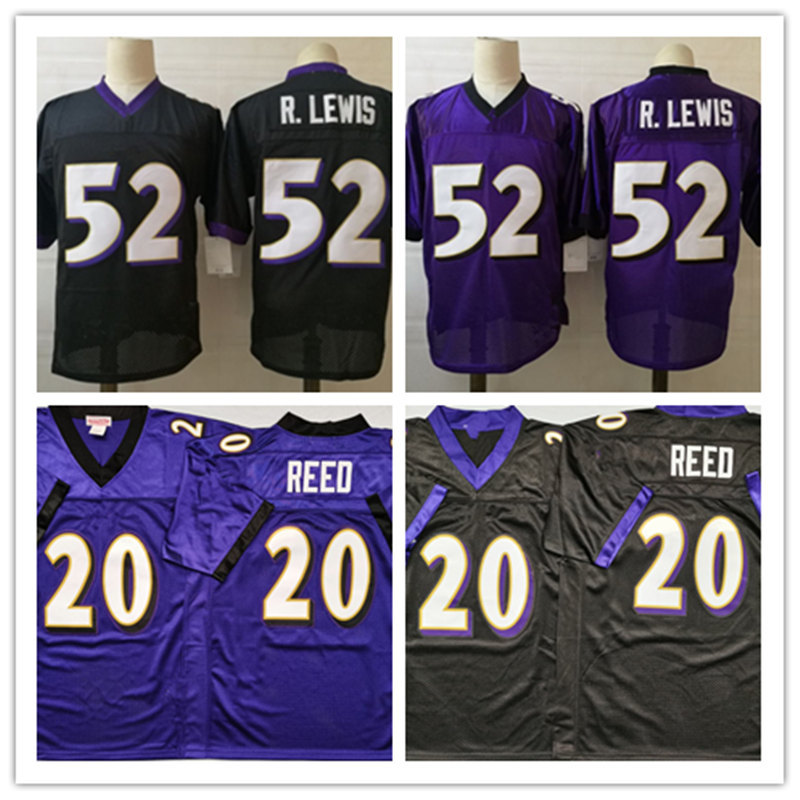 Mens NCAA Vintage #52 Ray Lewis Football Jersey Stitched Black Purple 2004 #20 Ed Reed Jersery #52 R.lewis Jersey, #20 ed reedh 
Mens NCAA Vintage #52 Ray Lewis Football Jersey Stitched Black Purple 2004 #20 Ed Reed Jersery #52 R.lewis Jersey, #20 ed reedh