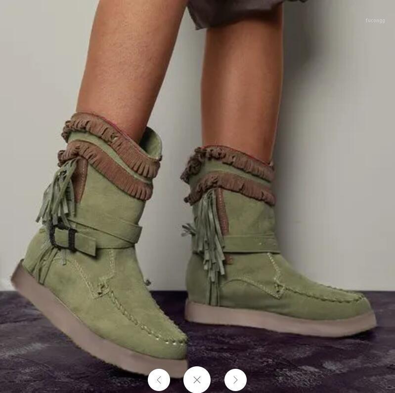 2021 Winter Boots Women's Fashion Casual Round Toe Rome Retro Fringe Short Ankle Boots Flat Shoes Roman Laarzen Botas Mujer1, Bu1
2021 Winter Boots Women's Fashion Casual Round Toe Rome Retro Fringe Short Ankle Boots Flat Shoes Roman Laarzen Botas Mujer1, Bu1