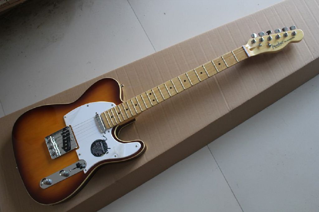 Free shipping Wholesale 6 strings Telecaster Tele Electric Guitar Sunburst guitar in stock
Free shipping Wholesale 6 strings Telecaster Tele Electric Guitar Sunburst guitar in stock