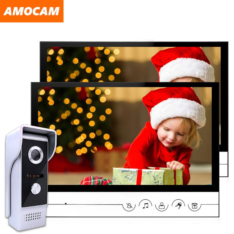 9 Inch Video Door Phone System Wired Video Intercom Doorbell Alloy IR Camera Remote Unlock 1 Camera / 2 Monitor
9 Inch Video Door Phone System Wired Video Intercom Doorbell Alloy IR Camera Remote Unlock 1 Camera / 2 Monitor