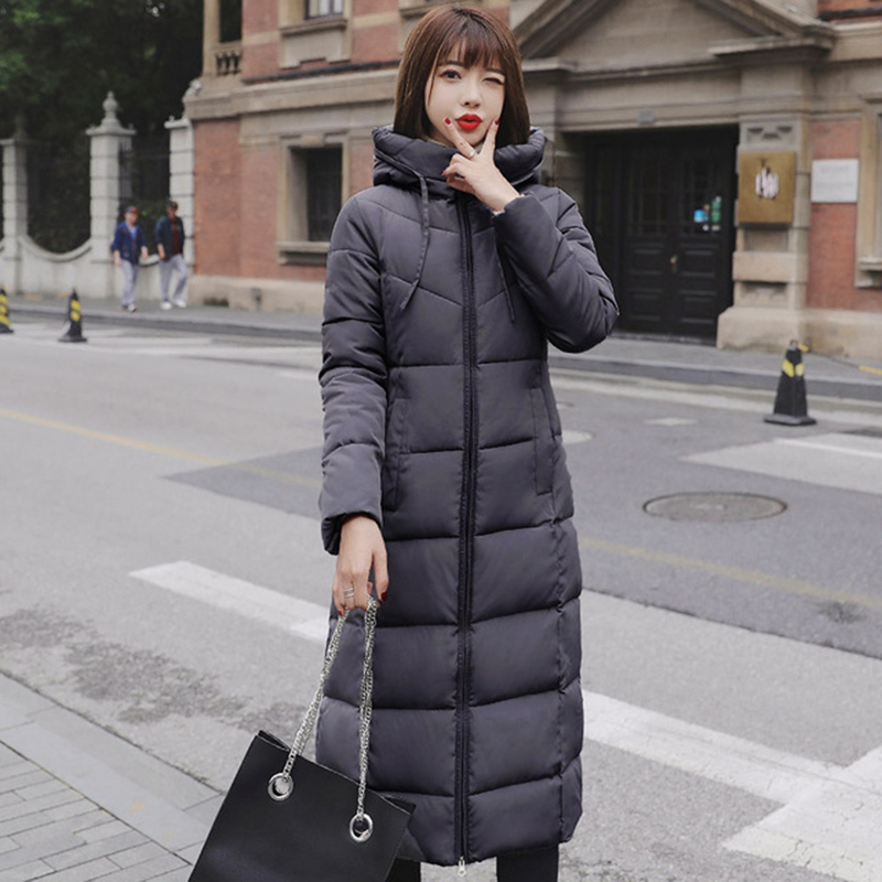 X-long oversized 5xl 6xl thick fashion parkas women casual solid with pockets hooded winter cotton slim coats jackets 201027