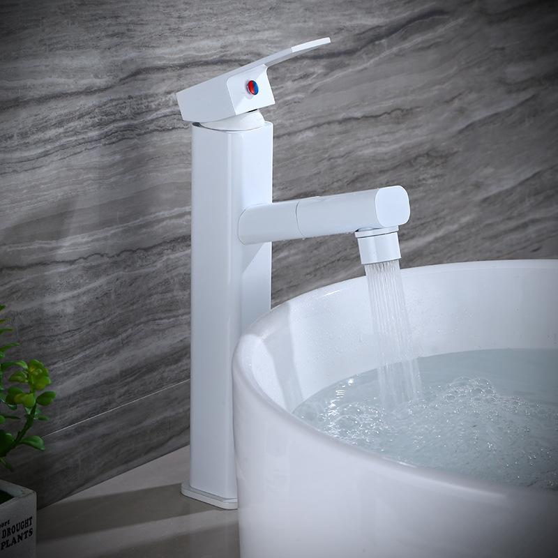 Pull Out Basin faucet Hot & Cold Sink Mixer Tap with Shower Head Single Handle Bathroom Wash Basin Faucet black white chrome
Pull Out Basin faucet Hot & Cold Sink Mixer Tap with Shower Head Single Handle Bathroom Wash Basin Faucet black white chrome