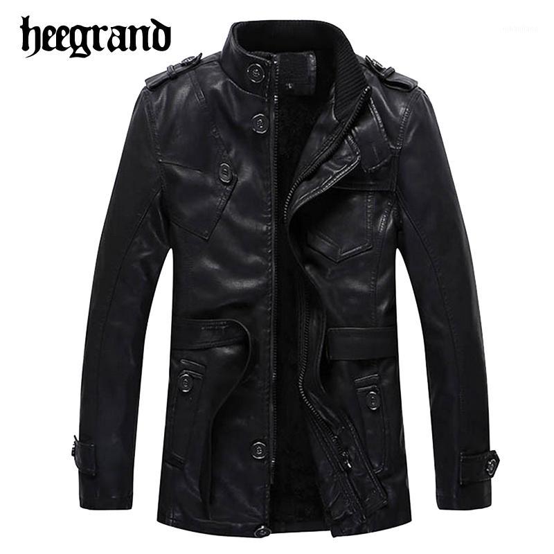 Wholesale- HEE GRAND 2017 New Men Fashion Solid Black Mandarin Collar PU Leather Jackets Slim Belt Slim Warm Overcoat MWP2951
Wholesale- HEE GRAND 2017 New Men Fashion Solid Black Mandarin Collar PU Leather Jackets Slim Belt Slim Warm Overcoat MWP2951