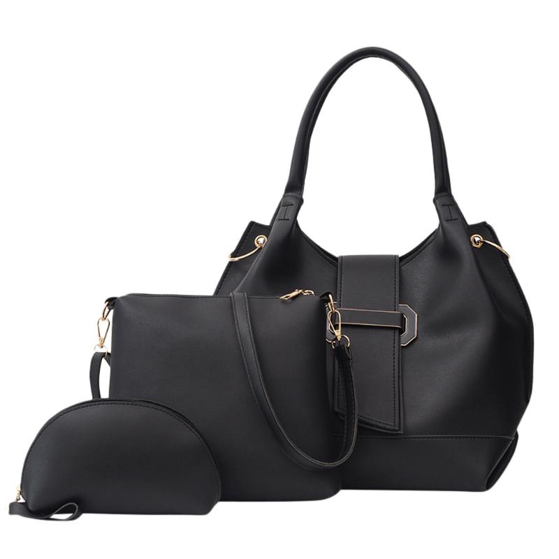 3pcs/set Bags For Women 2021 Fashion Lady Large Capacity Handbag Shoulder Bag Clutch Three Piece Set Designer Shoulder Bags #BL3, Black
3pcs/set Bags For Women 2021 Fashion Lady Large Capacity Handbag Shoulder Bag Clutch Three Piece Set Designer Shoulder Bags #BL3, Black