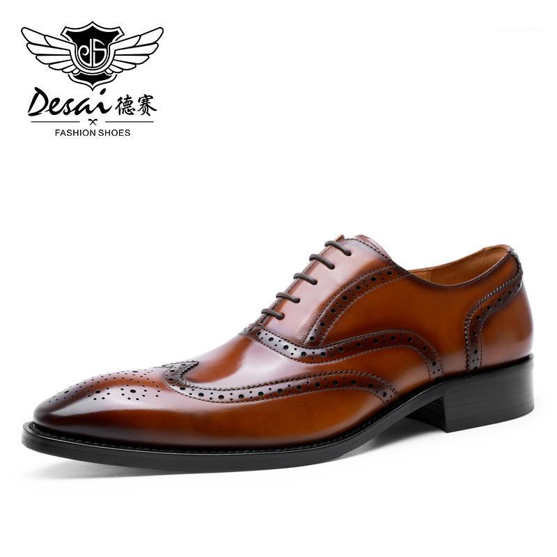 DESAI Men Shoes Genuine Leather Designer Shoes For Men Formal Work Dress Casual Bullock Brogue 2020 New Arrivals High Quality1, Black
DESAI Men Shoes Genuine Leather Designer Shoes For Men Formal Work Dress Casual Bullock Brogue 2020 New Arrivals High Quality1, Black
