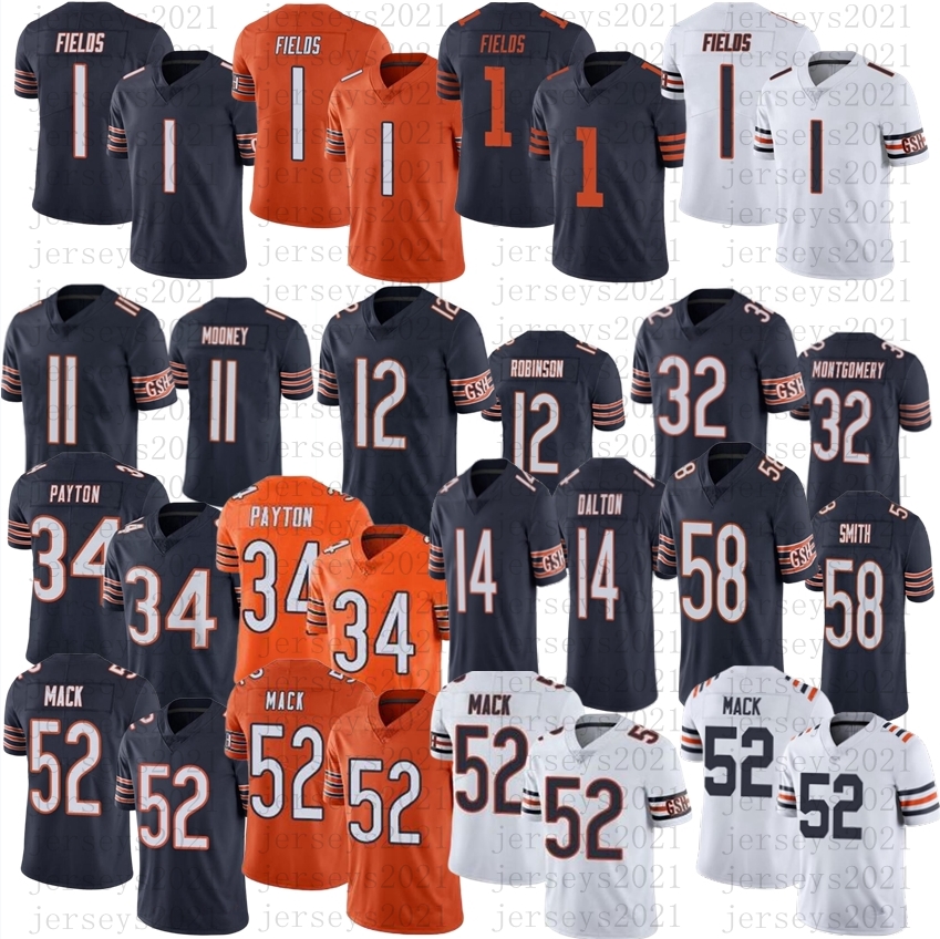 Mens Women Youth 1 Justin Fields Football Jersey 34 Walter Payton 11 Darnell Mooney 32 David Montgomery Andy Dalton Stitched Jerseys, As
Mens Women Youth 1 Justin Fields Football Jersey 34 Walter Payton 11 Darnell Mooney 32 David Montgomery Andy Dalton Stitched Jerseys, As