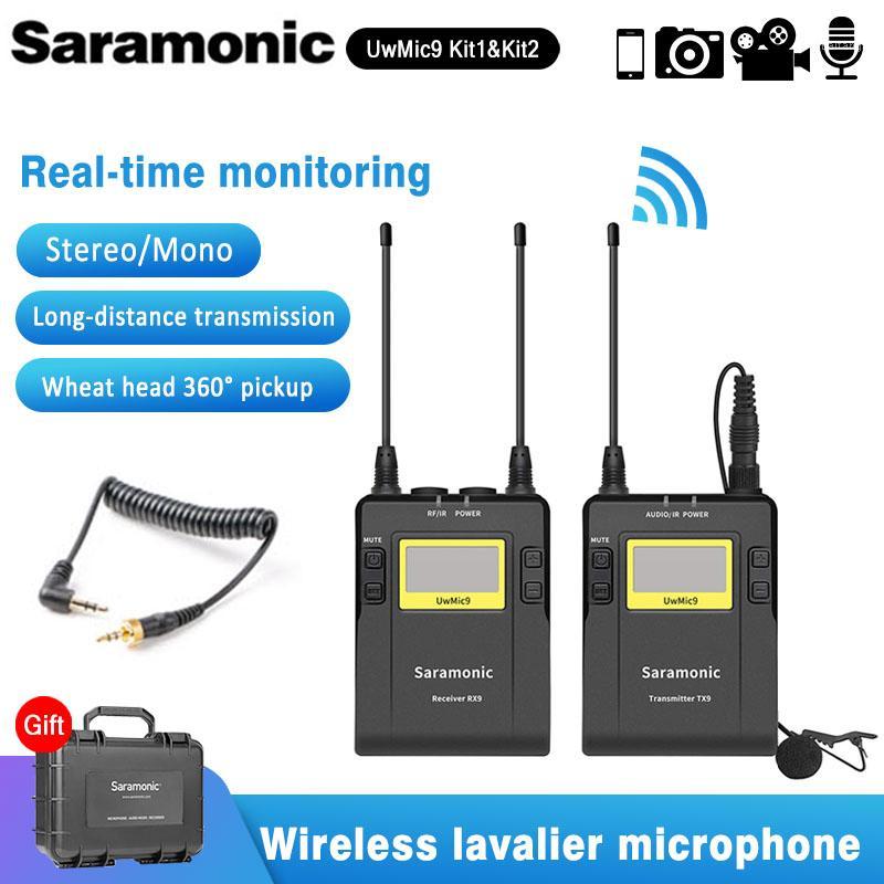 Saramonic UWMIC9 Broadcast UHF Camera Wireless Lavalier Microphone System for Nikon Dslr Camera Camcorders Microphone MIC Canon1
Saramonic UWMIC9 Broadcast UHF Camera Wireless Lavalier Microphone System for Nikon Dslr Camera Camcorders Microphone MIC Canon1