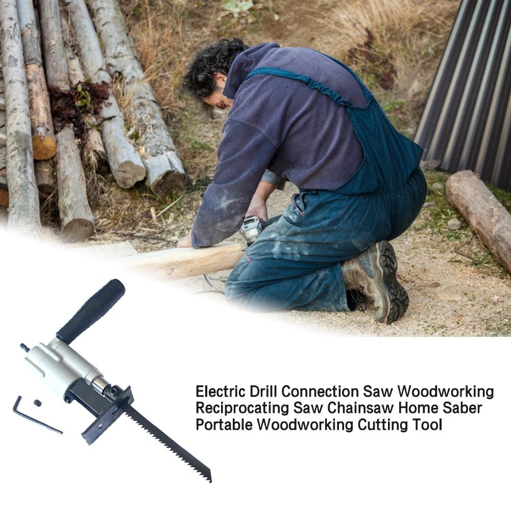 Fine-toothed Electric Drill Connection Saw Woodworking Reciprocating Saw Chainsaw Home Saber Portable Woodworking Cutting Tool
Fine-toothed Electric Drill Connection Saw Woodworking Reciprocating Saw Chainsaw Home Saber Portable Woodworking Cutting Tool