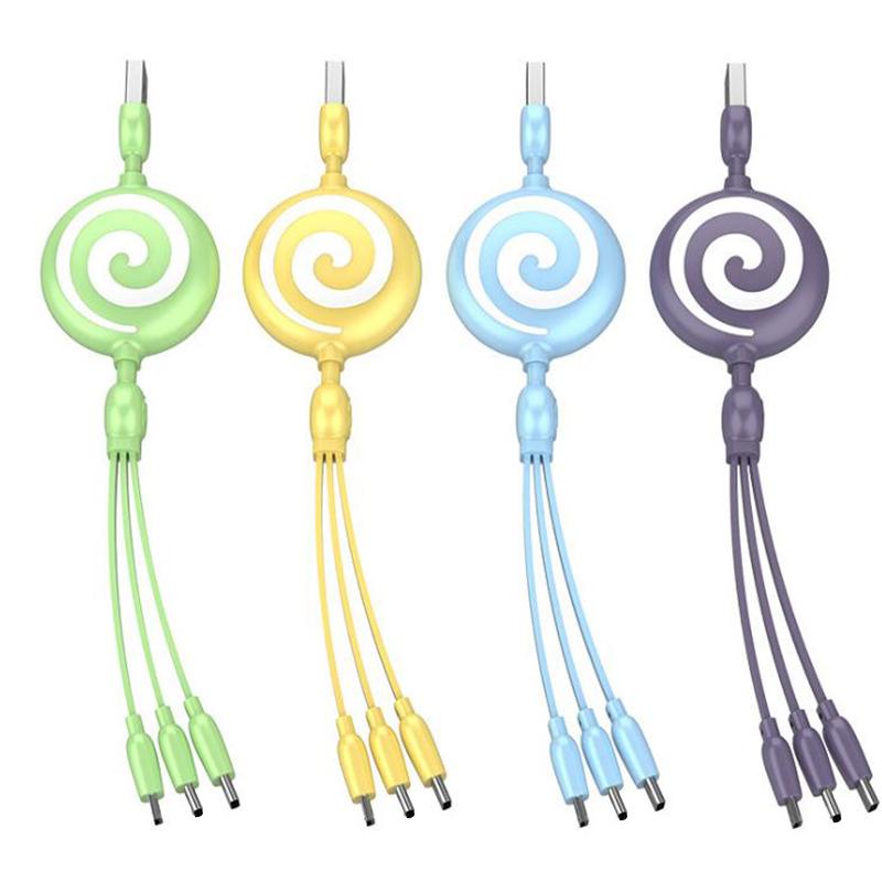 Stock DHL Free Wholesale Customize logo USB Charger Cable 3 in 1 Telescopic data cable Gift charging cable for Android for type C, Blue
Stock DHL Free Wholesale Customize logo USB Charger Cable 3 in 1 Telescopic data cable Gift charging cable for Android for type C, Blue