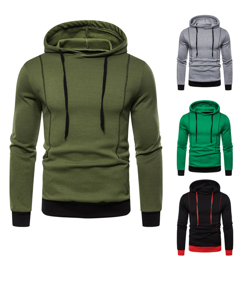 2021 new mens hoodies autumn winter solid color panelled slim mens sweatshirts fashion causal male clothes, Black
2021 new mens hoodies autumn winter solid color panelled slim mens sweatshirts fashion causal male clothes, Black