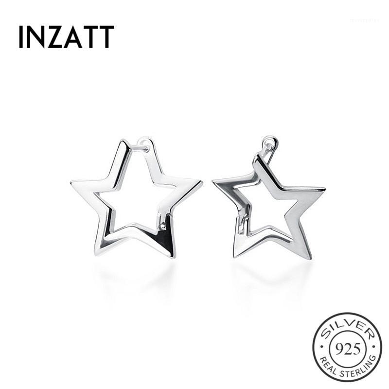 INZAReal 925 Sterling Silver Minimalist Hollow Star Hoop Earrings For Fashion Women Party Cute Fine Jewelry Accessories Gift1
INZAReal 925 Sterling Silver Minimalist Hollow Star Hoop Earrings For Fashion Women Party Cute Fine Jewelry Accessories Gift1