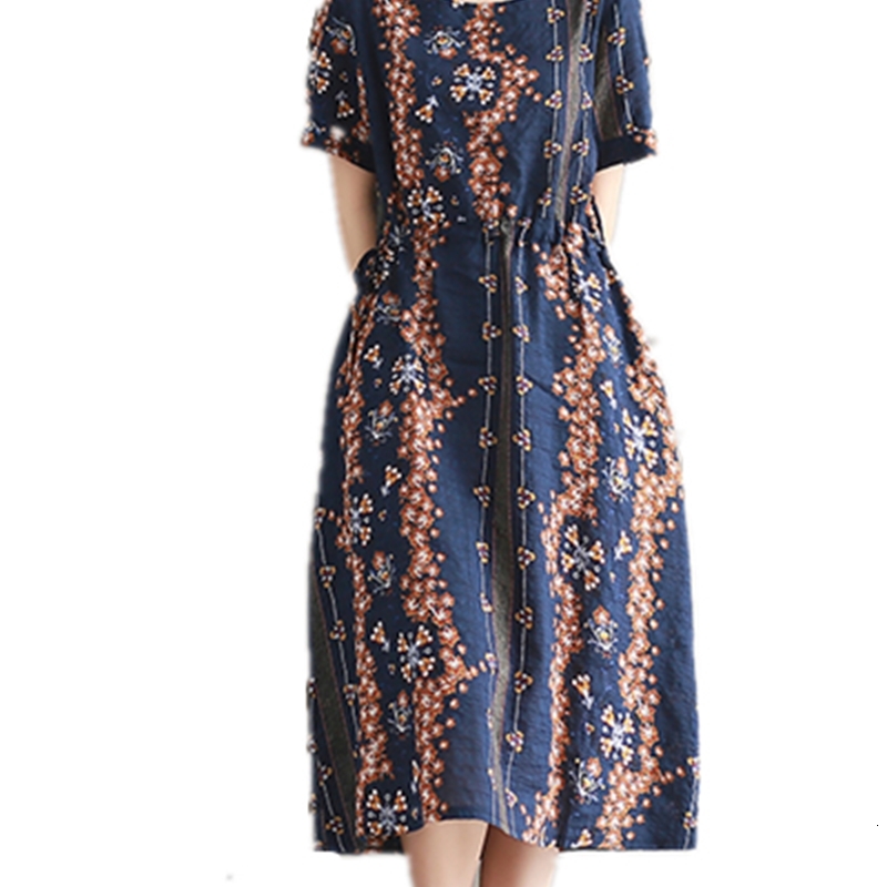 2021 New Plus Size Vintage Floral Printing Summer Comfortable Cotton Linen Loose Casual Elastic Waist Robe Femme Women Lm37, Burgundy
2021 New Plus Size Vintage Floral Printing Summer Comfortable Cotton Linen Loose Casual Elastic Waist Robe Femme Women Lm37, Burgundy