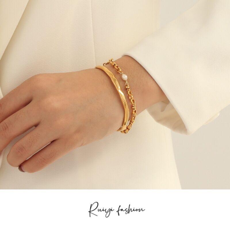 New arrival natural real pearl chain stitching bracelet women ins style fashion retro copper bracelet chain design jewelry women
New arrival natural real pearl chain stitching bracelet women ins style fashion retro copper bracelet chain design jewelry women