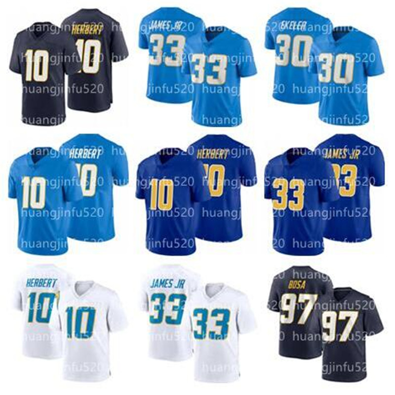 New Men 33 Derwin James 10 Justin Herbert 30 Austin Ekeler 13 Keenan Allen 97 Joey Bosa Football Jerseys, As
New Men 33 Derwin James 10 Justin Herbert 30 Austin Ekeler 13 Keenan Allen 97 Joey Bosa Football Jerseys, As