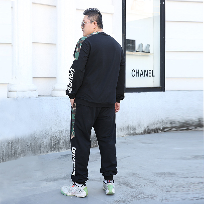 Plus Size 7XL 8XL 9XL Tracksuit Set Men Clothes Fashion Fat Sportwear Women Man Jacket+Pants 2 Piece Sets Sweat Suit Sweatshirts 201123