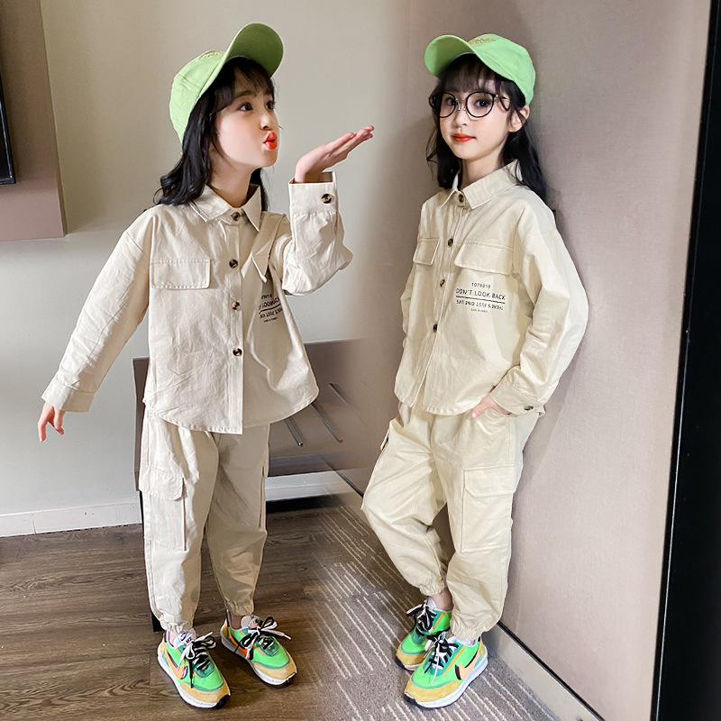 Children's Clothing Girls' Suit Autumn New 2020 Little Girl D10.15X1019