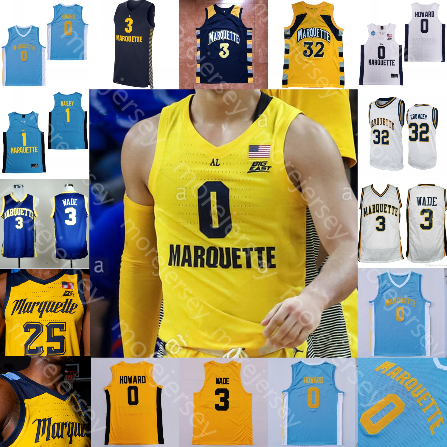 Custom 2020 Marquette Basketball Jersey NCAA College Markus Howard Koby McEwen Butler Crowder Matthews Wade Brendan Bailey Anim Elliott John, Yellow i 2020
Custom 2020 Marquette Basketball Jersey NCAA College Markus Howard Koby McEwen Butler Crowder Matthews Wade Brendan Bailey Anim Elliott John, Yellow i 2020