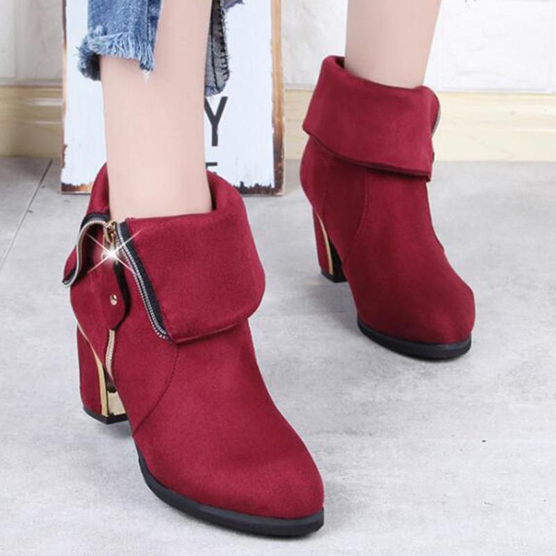 Fashion Booties Women Crude Heel Spring Autumn Side zipper Suede Platform Shoes Woman Party Ankle Boots High Heels sy682, Black
Fashion Booties Women Crude Heel Spring Autumn Side zipper Suede Platform Shoes Woman Party Ankle Boots High Heels sy682, Black