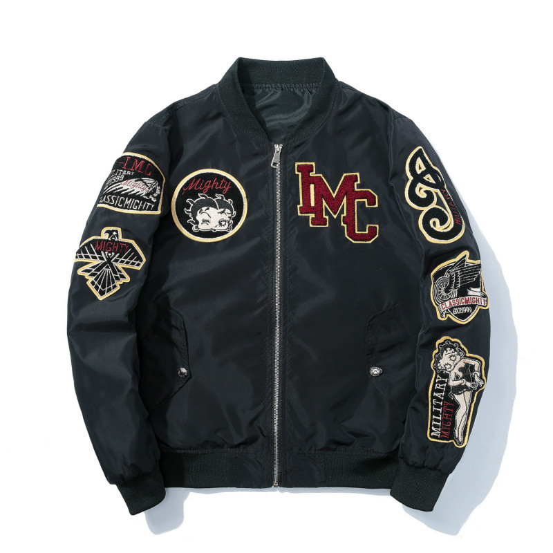 2021 New Winter Men' Embroidered Distinctive Hip Hop Jacket Thick Youth Fashion Baseball Jackets Streetwear Fall H0v7 H0V7, Black thin.
2021 New Winter Men' Embroidered Distinctive Hip Hop Jacket Thick Youth Fashion Baseball Jackets Streetwear Fall H0v7 H0V7, Black thin.