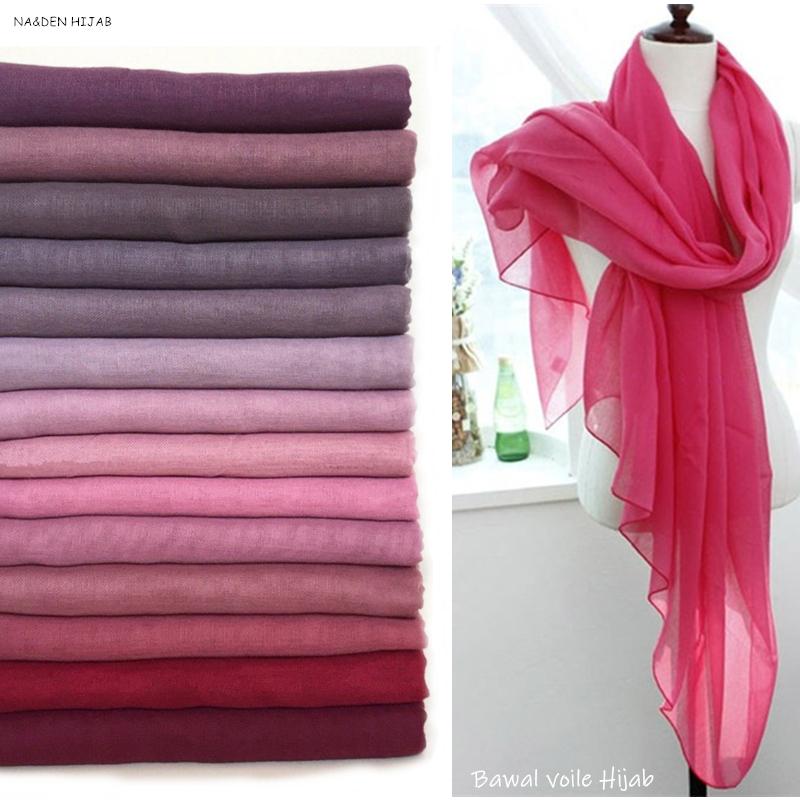 100pcs Women bawal voile plain hijab scarf fashion head wraps soft muslim shawl Hot sale
100pcs Women bawal voile plain hijab scarf fashion head wraps soft muslim shawl Hot sale