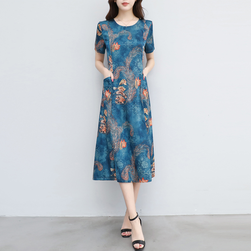 2021 Vintage Sexy Bohemian Floral Robe Beach Pocket Girlish Print Summer Dress Tfuh, Blue
2021 Vintage Sexy Bohemian Floral Robe Beach Pocket Girlish Print Summer Dress Tfuh, Blue
