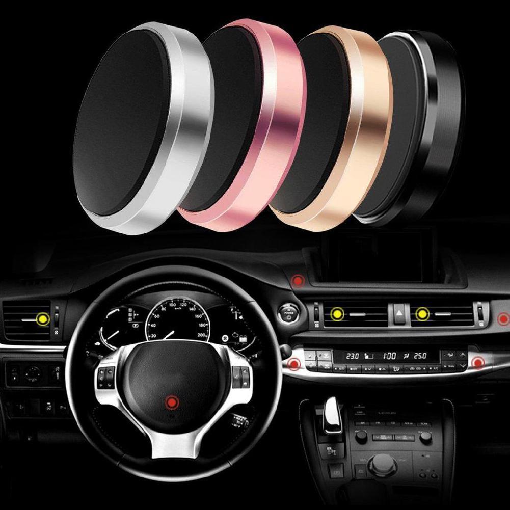 Mobile Magnetic Phone Holder Car Dashboard Mobile Bracket Cell Phone Mount Holder Plastic Circular Universal Mobile Phone Bracket