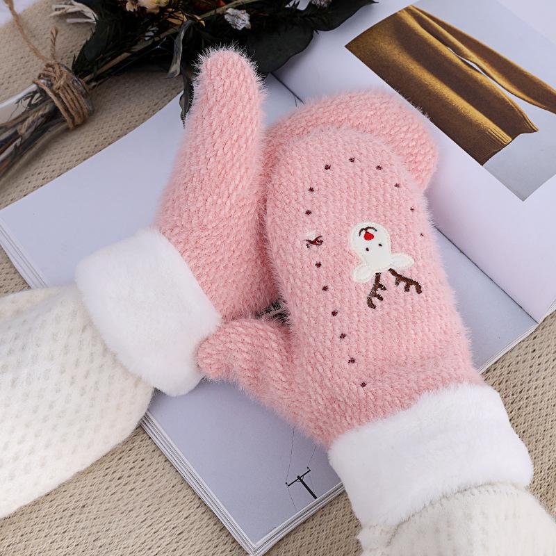 2020 New Cute Plus velvet thickening all fingers Gloves Warm Soft Plush Elk embroidery Glove Women Winter Wear Christmas Gifts
2020 New Cute Plus velvet thickening all fingers Gloves Warm Soft Plush Elk embroidery Glove Women Winter Wear Christmas Gifts