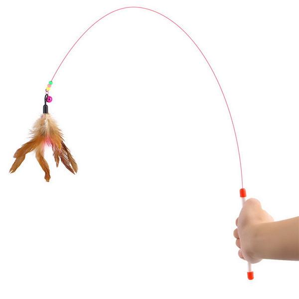 Pet Dog Cat Toys Cute Design Steel Wire Feather Teaser Wand Plastic Toy for Cats Color Multi Products For Pet
Pet Dog Cat Toys Cute Design Steel Wire Feather Teaser Wand Plastic Toy for Cats Color Multi Products For Pet