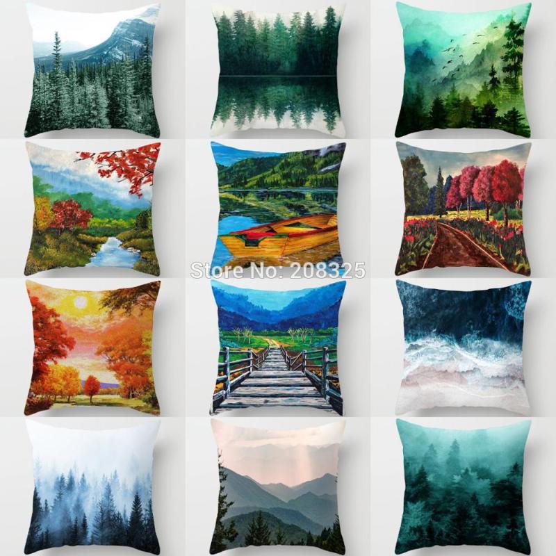 ZENGA Forest Art Print Cushion Cover 45x45cm scenery Decorative Pillows For Sofa Living Room Car Seat Home Decorative Pillowcase
ZENGA Forest Art Print Cushion Cover 45x45cm scenery Decorative Pillows For Sofa Living Room Car Seat Home Decorative Pillowcase